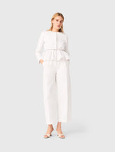 Maje Discount / Cropped jacket with jewelled belt
