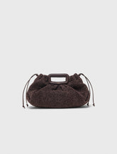 Maje Sale / Mipli bouclé effect clutch bag