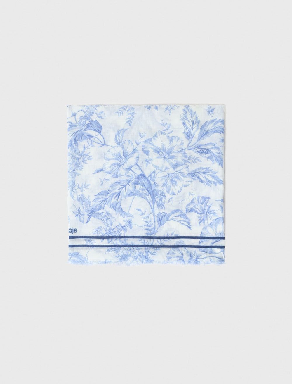 Maje Outlet / Floral print wool blend shawl