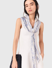 Maje Outlet / Floral print wool blend shawl