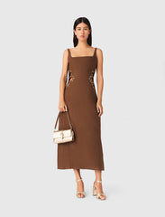 Maje Online / Linen blend maxi dress