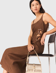 Maje Online / Linen blend maxi dress