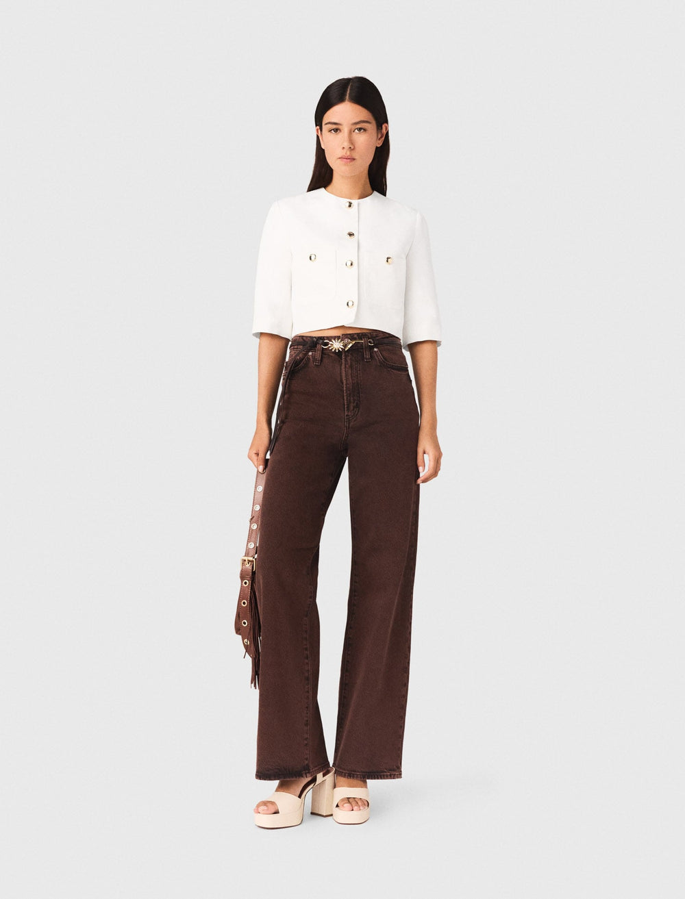 Maje Shop / Short linen blend jacket
