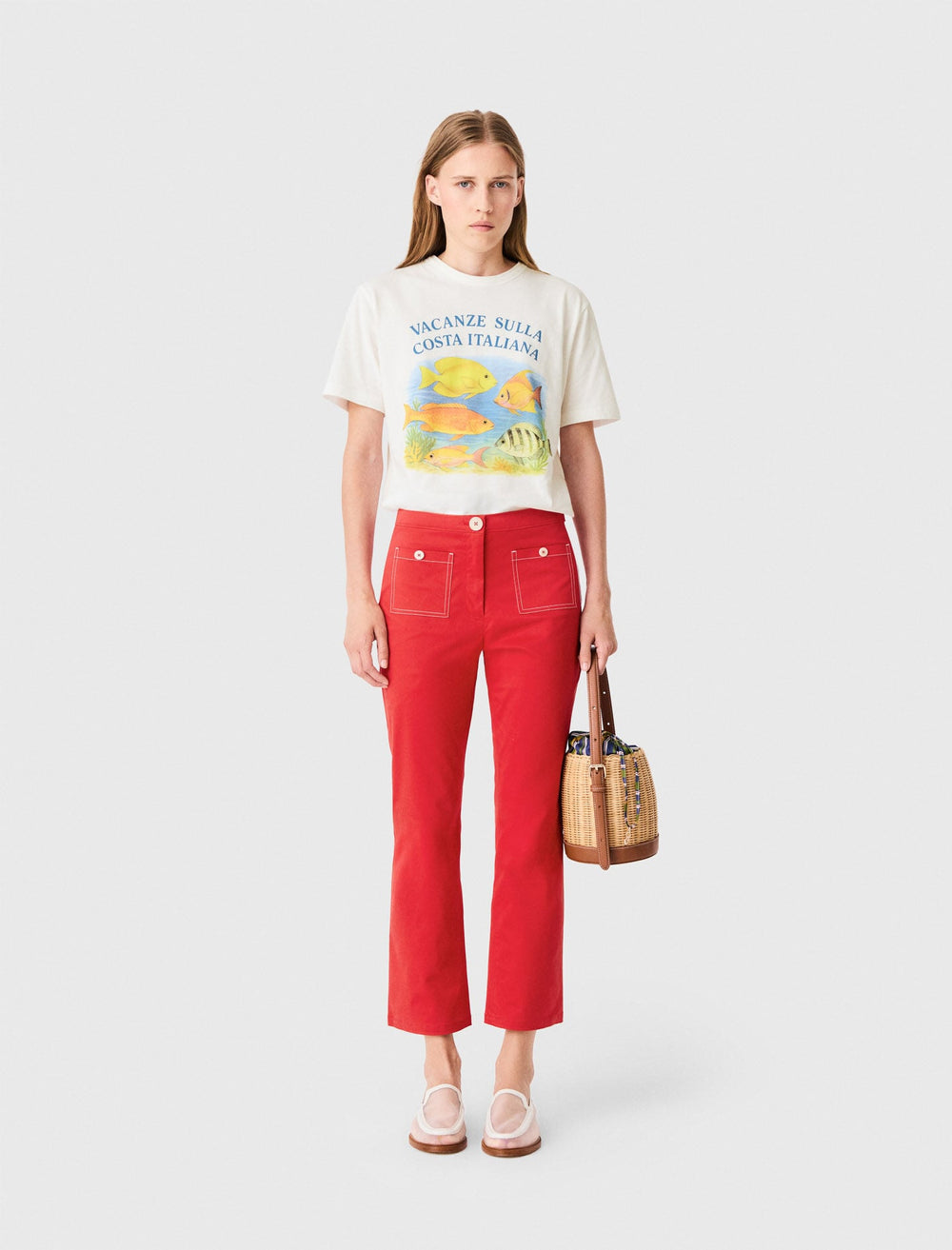 Maje New / Cotton Capri trousers