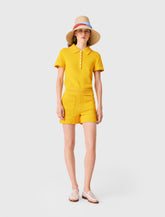 Maje On Sale / Knit playsuit with polo collar