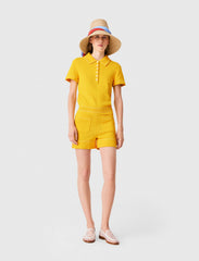 Maje On Sale / Knit playsuit with polo collar