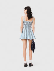 Maje On Sale / Short embroidered linen-blend dress