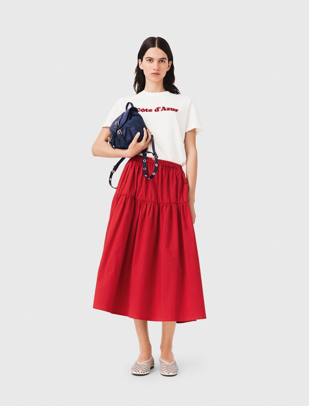 Maje New / T-shirt with embroidery