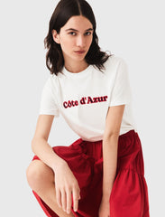 Maje New / T-shirt with embroidery
