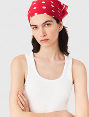Maje Discount / Polka dot cotton bandana