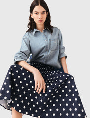 Maje New / Long cotton skirt
