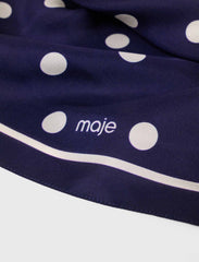 Maje Online / Silk polka dot bandana