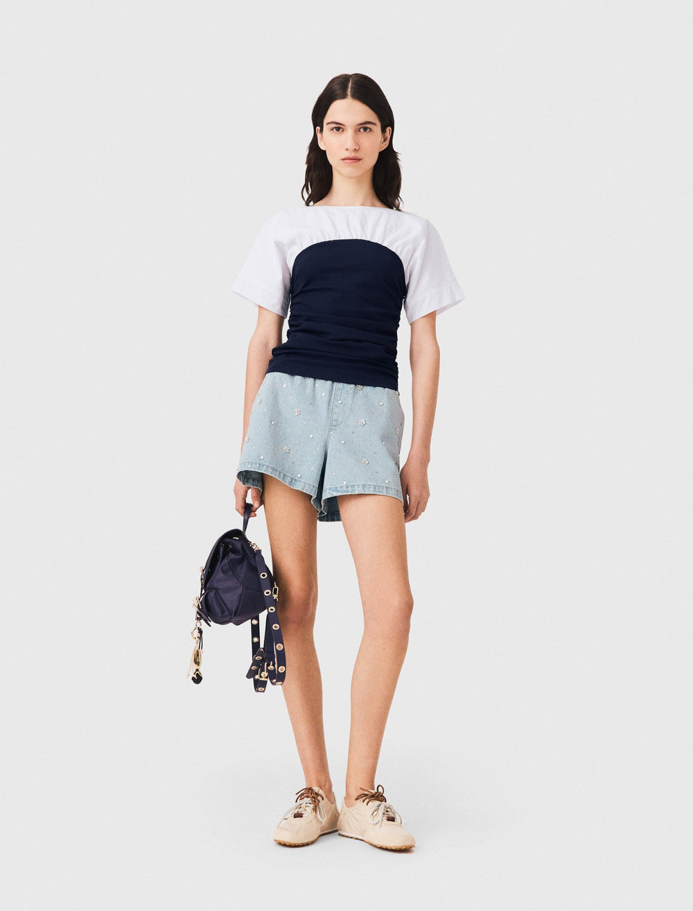Maje Shop / Pleated jersey top