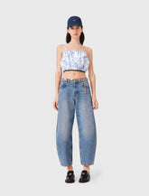 Maje Outlet / Patterned top with straps