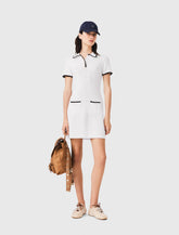 Maje Shop / Knit polo dress with crochet