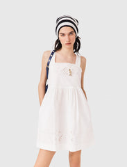 Maje Discount / Short dress with lace trim