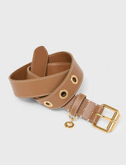 Maje Shop / Leather belt with eyelets
