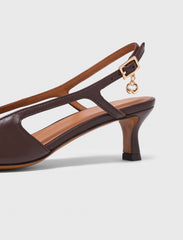 Maje Shop / Leather slingbacks
