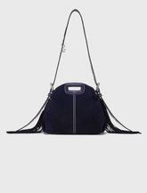 Maje Sale / Topstitched suede mini Miss M bag