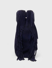 Maje On Sale / Topstitched suede M bag