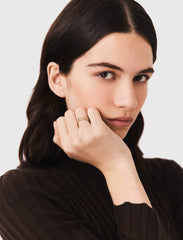 Maje New / Twisted gold rhinestone ring