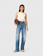 Maje Online / Patterned backless crop top
