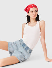 Maje Discount / Floral denim shorts