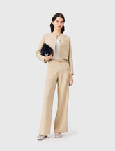 Maje Outlet / Linen blend suit trousers