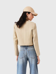 Maje New / Short linen blend jacket