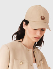 Maje Discount / Linen blend cap with logo