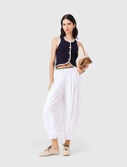 Maje Sale / Knit top with crochet trim