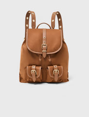 Maje New / Leather and nylon backpack