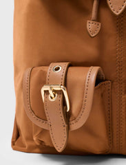 Maje New / Leather and nylon backpack