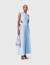 Maje Discount / Asymmetrical pleated maxi dress