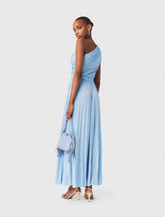 Maje Discount / Asymmetrical pleated maxi dress