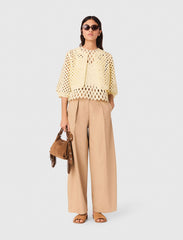 Maje Discount / Crochet Rhinestone Cardigan