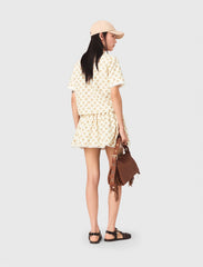 Maje Online / Patterned shirt with croquet trim