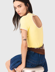Maje Shop / Round back cut-out sweater