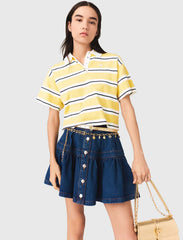 Maje On Sale / Striped short-sleeve polo
