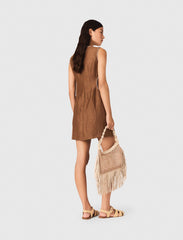 Maje On Sale / Short linen-blend dress