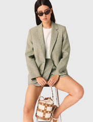 Maje Outlet / Linen blend suit jacket