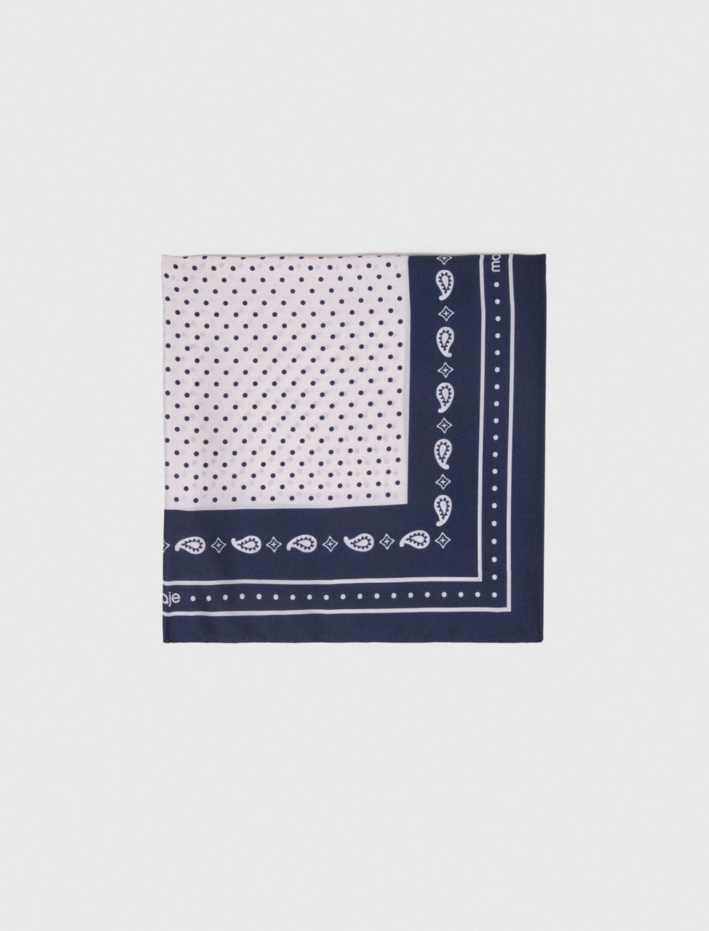 Maje New / 60x60 silk print bandana