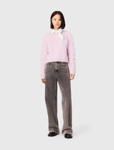 Maje Sale / Sweater with jewelry collar