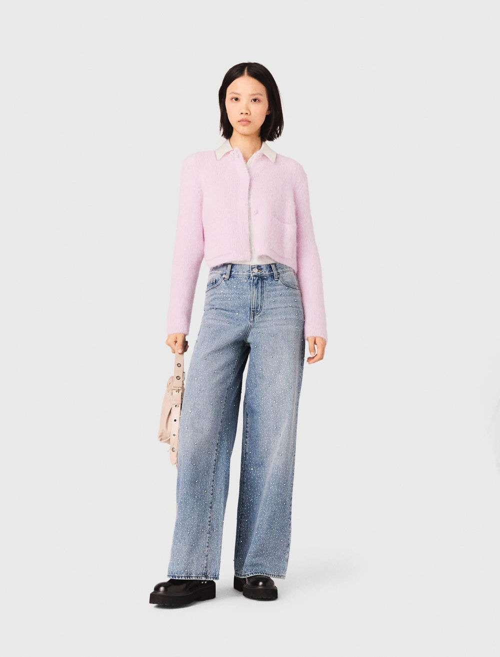 Maje On Sale / Jewelled bow cardigan