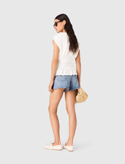 Maje Discount / Fitted pleated T-shirt