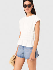 Maje Discount / Fitted pleated T-shirt