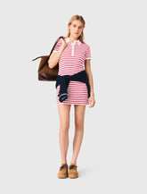 Maje Online / Striped polo dress