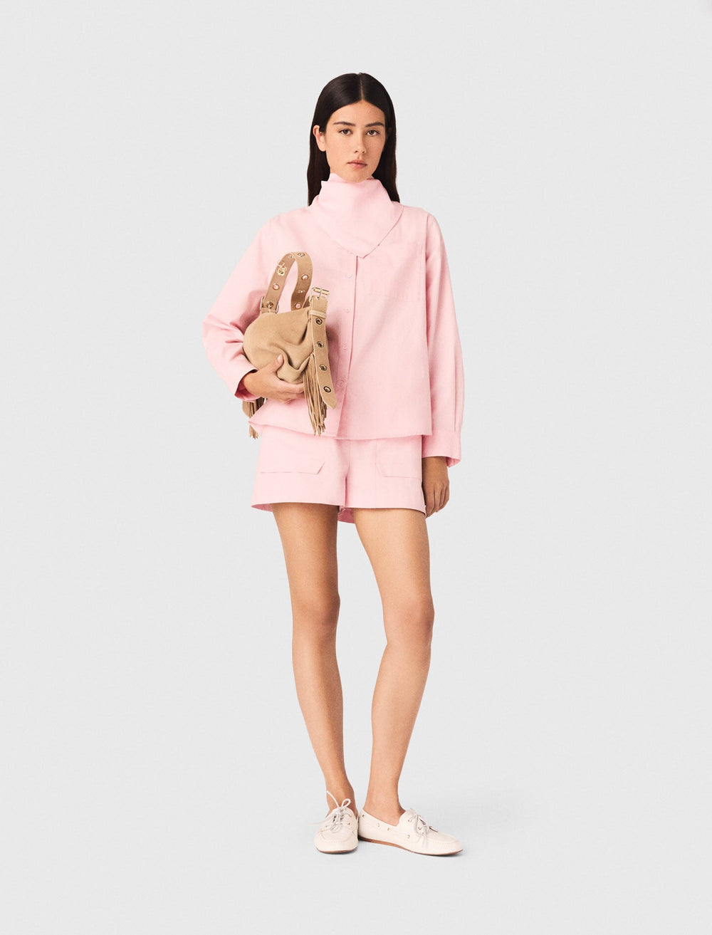Maje Shop / Shirt with removable scarf