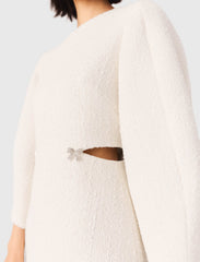 Maje Sale / Short balloon-sleeve tweed dress