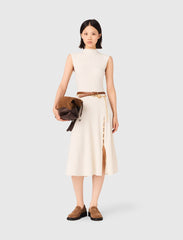 Maje Outlet / Ribbed dress with side slit